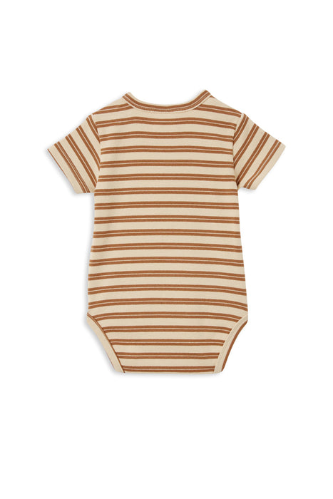 MILKY - NATURAL STRIPE BUBBYSUIT