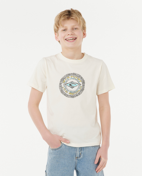 RIP CURL - TROPIC DAZE MANDALA TEE BONE