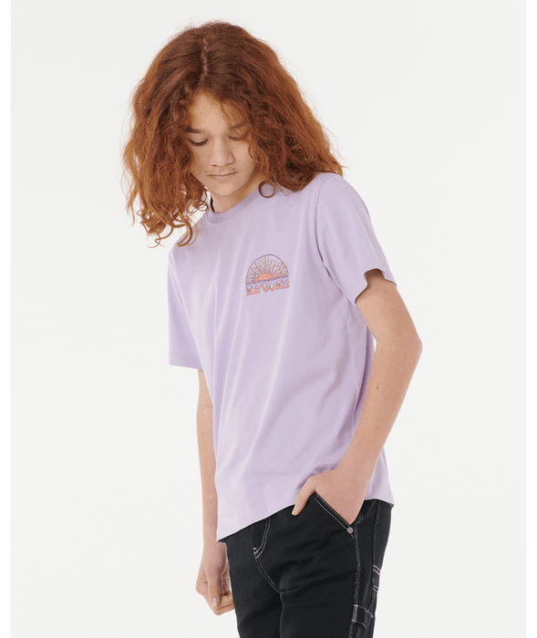 RIP CURL - GRATEFUL SHRED TEE ICED LAVENDER