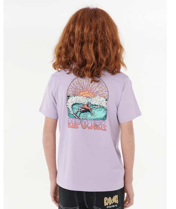 RIP CURL - GRATEFUL SHRED TEE ICED LAVENDER