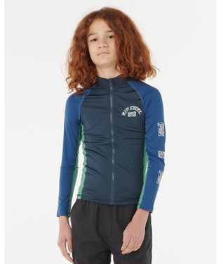 RIP CURL - TROPIC DAZE UPF LS RASH TOP NAVY