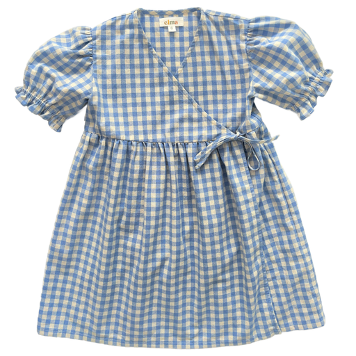 ELMA - MATILDE DRESS BLUEBELL CHECK