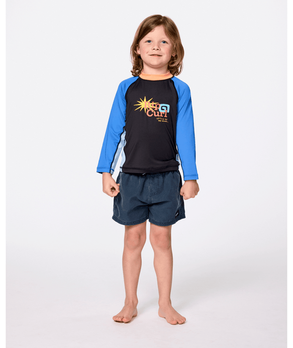 RIP CURL - WAVE DAYZ UPF LS RASH TOP BLACK