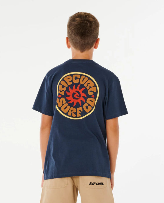 RIP CURL - PACIFIC RINSE CIRCLE TEE DARK NAVY
