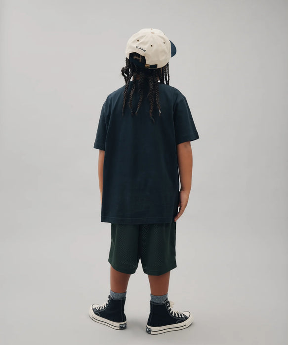 SONNIE - BAGGY BASKETBALL SHORTS FOREST GREEN