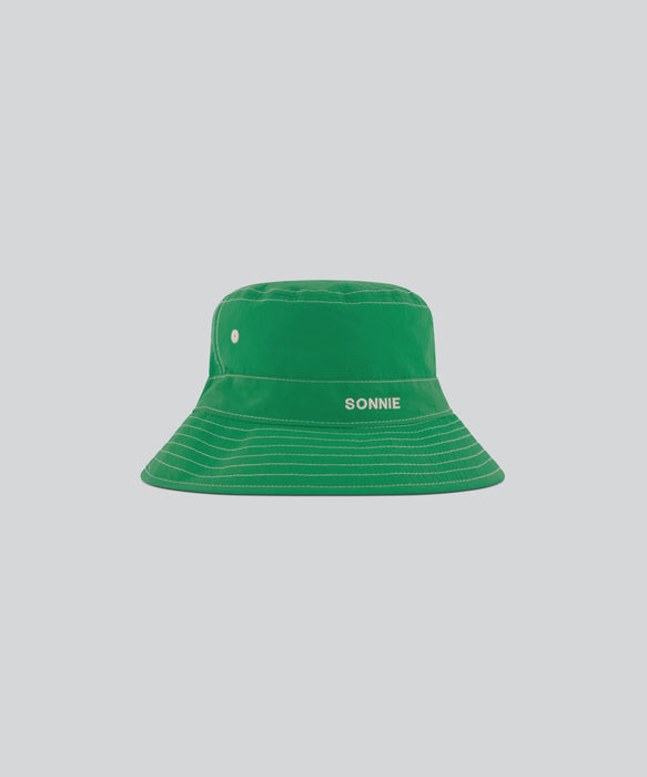 SONNIE - NYLON BUCKET HAT KERMIT GREEN