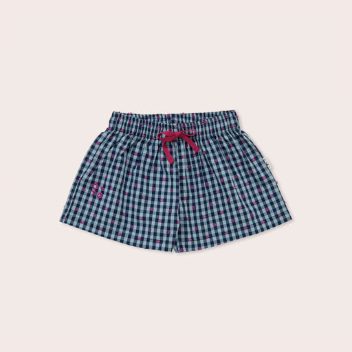 OLIVE AND THE CAPTAIN - GINGHAM BOWS WIDE SHORTS