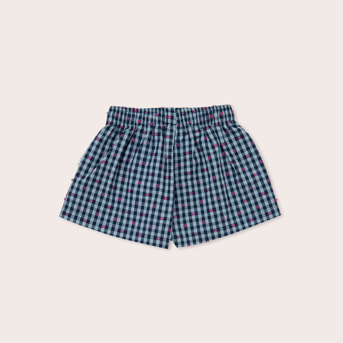 OLIVE AND THE CAPTAIN - GINGHAM BOWS WIDE SHORTS