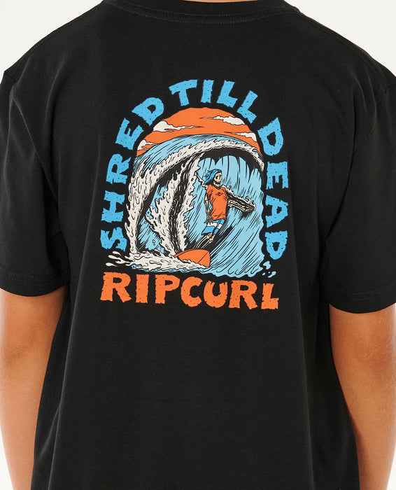 RIP CURL - SHRED TIL TEE BLACK