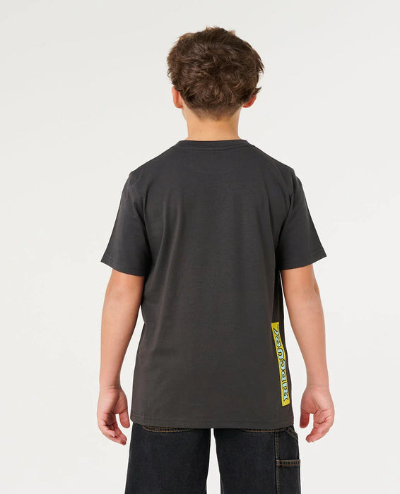 RIP CURL - SUNSET SESH LOGO TEE WASHED BLACK