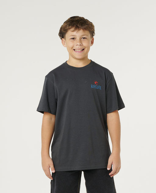 RIP CURL - SHRED TIL DEAD TEE WASHED BLACK