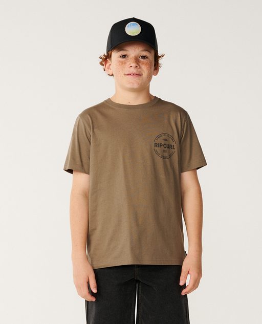 RIP CURL - STAPLE TEE WALNUT