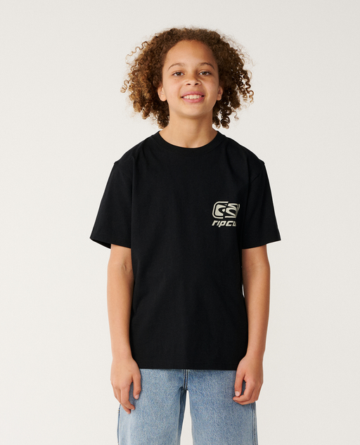 RIP CURL - ARCHIVE RIPPED TEE BLACK