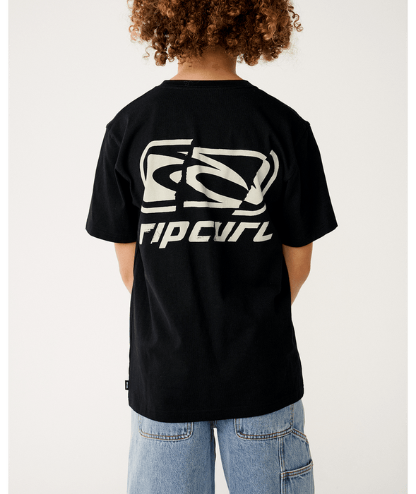 RIP CURL - ARCHIVE RIPPED TEE BLACK
