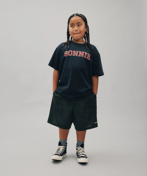 SONNIE - BAGGY BASKETBALL SHORTS FOREST GREEN