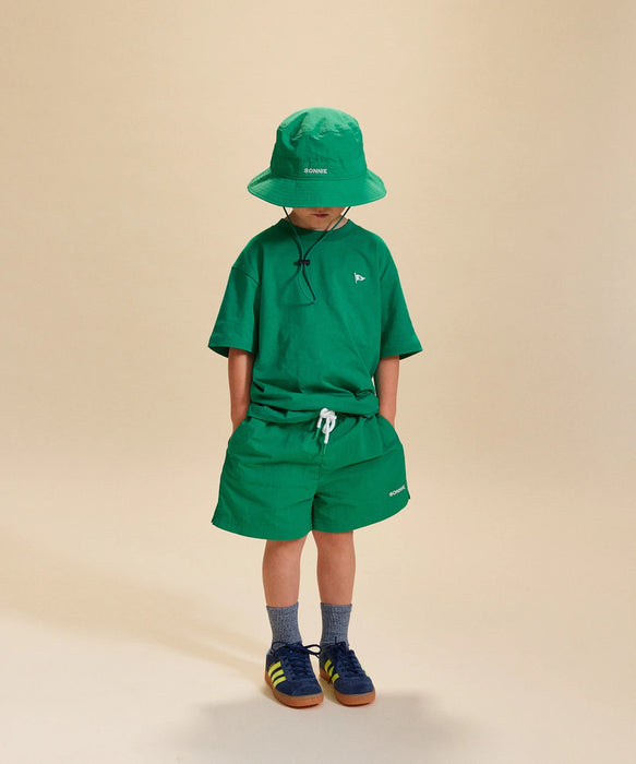 SONNIE - NYLON BUCKET HAT NEW COURT GREEN