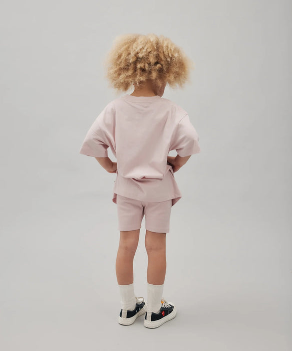 SONNIE - VARSITY TEE DUSTY PINK