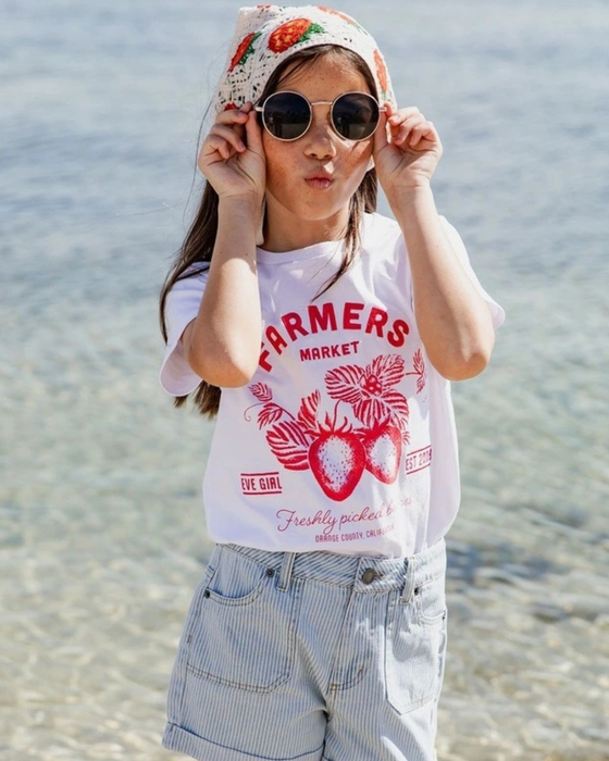 EVE GIRL - FARMERS MARKET TEE WHITE
