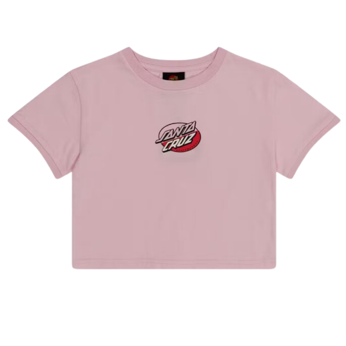 SANTA CRUZ - OVAL DOT SPLICE FRONT BABY TEE PALE PINK