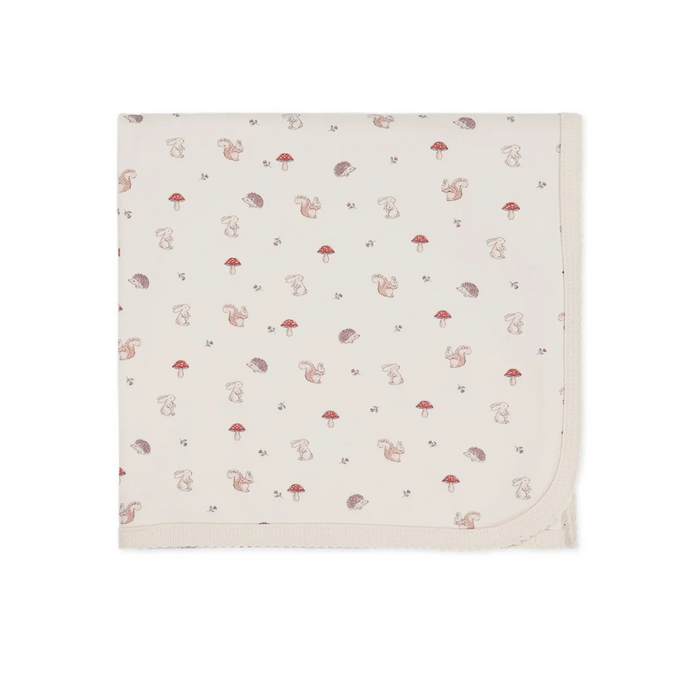 JAMIE KAY - ORGANIC COTTON WRAP BLANKET WOODLAND FRIENDS