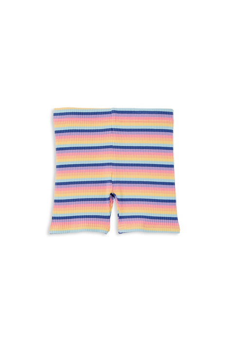 MILKY - MULTI STRIPE RIB BIKE SHORT