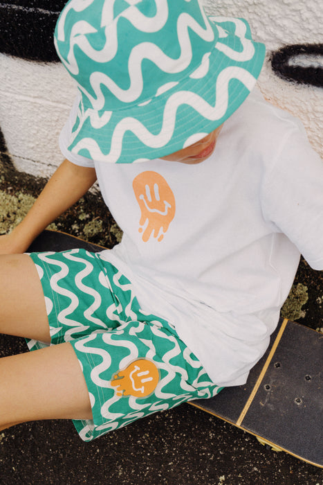 BAND OF BOYS - GREEN SQUIGGLE SHORTS