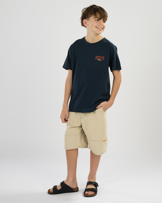 RUSTY - SLAPON PANEL SHORTS ABBEY STONE
