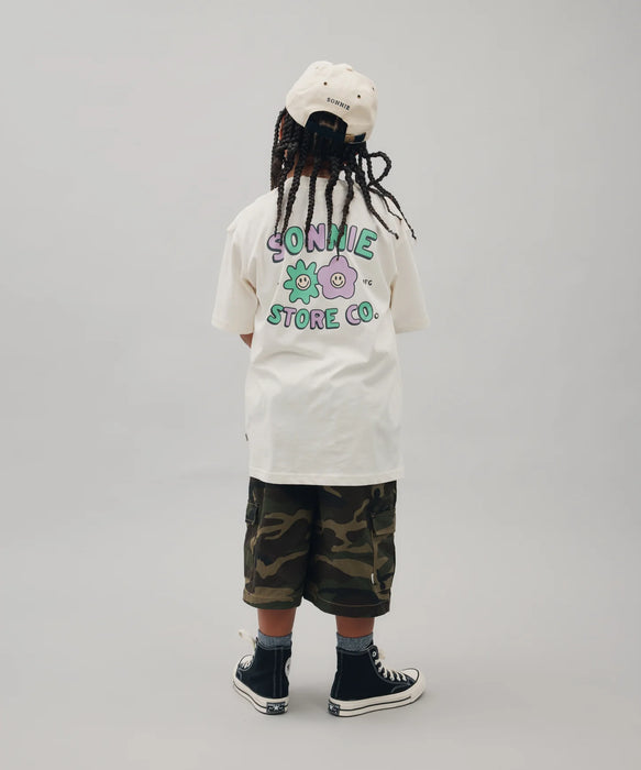 SONNIE - FLOWER TEE OFF WHITE