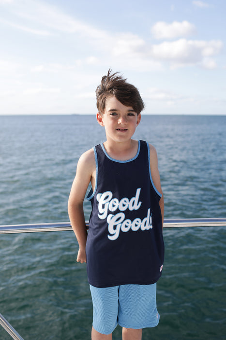 GOOD GOODS - REVERSIBLE ADAMS TANK NAVY/BLUE