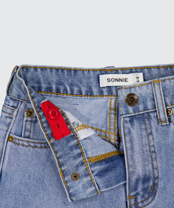 SONNIE - CLASSIC DENIM JEANS MIDWASH