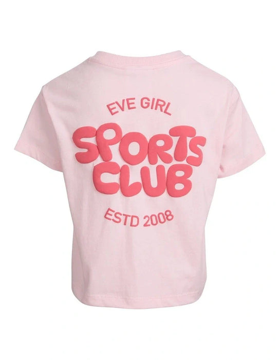 EVE GIRL - SPORTS CLUB TEE PALE PINK