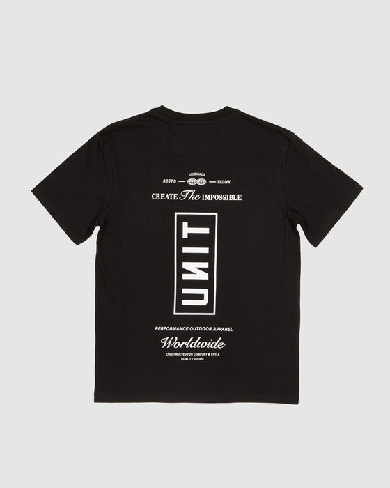 UNIT - ARCADIA YOUTH TSHIRT BLACK