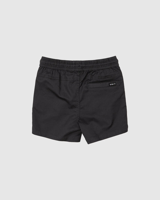 UNIT YOUTH SHORTS - CORE WASHED BLACK