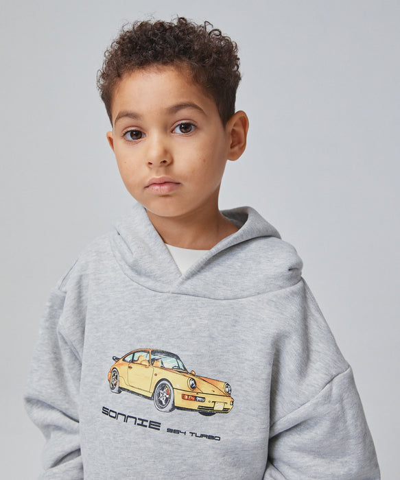 SONNIE - PORSHE HOODIE GREY MARLE