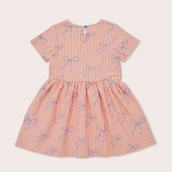 OLIVE AND THE CAPTAIN - RUBY STRIPE RIBBON NOA DRESS