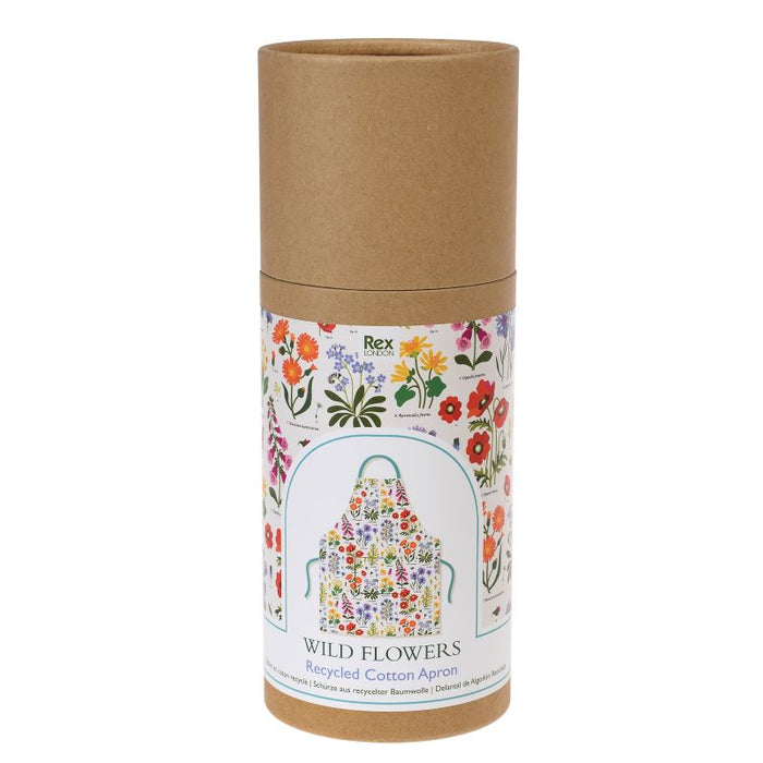 WILD FLOWERS RECYCLED COTTON APRON