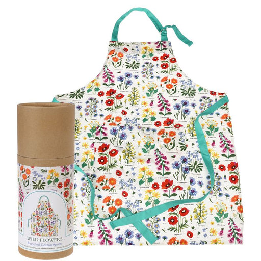 WILD FLOWERS RECYCLED COTTON APRON