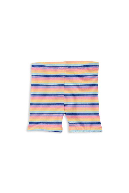 MILKY - MULTI STRIPE RIB BIKE SHORT