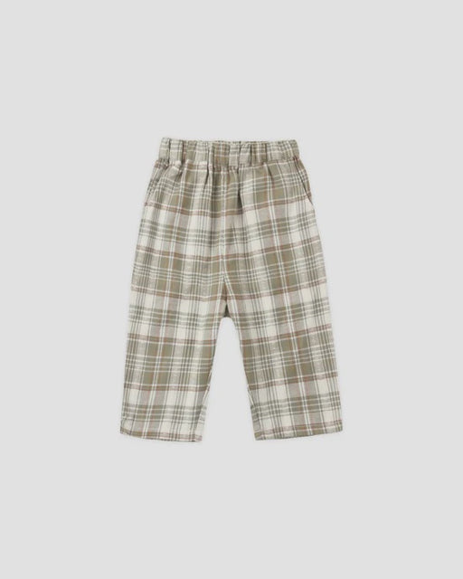 RYLEE + CRU - PALMER PANT OLIVE DOBBY PLAID OLIVE