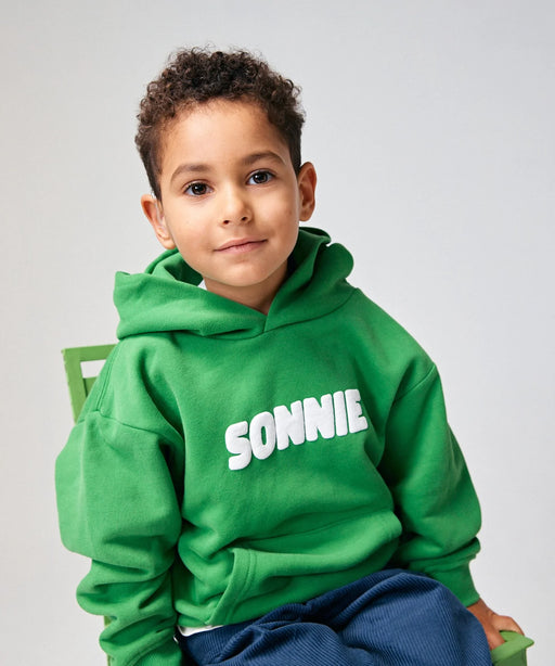SONNIE - PUFF PRINT HOODIE KERMIT GREEN