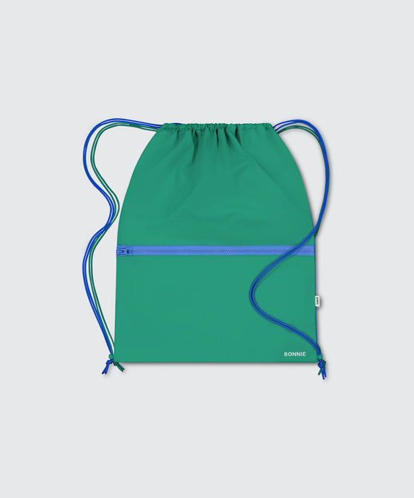 SONNIE - NYLON SWIM BAG COURT GREEN