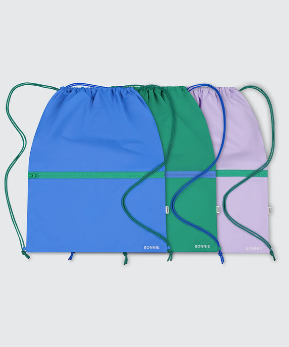 SONNIE - NYLON SWIM BAG COURT GREEN