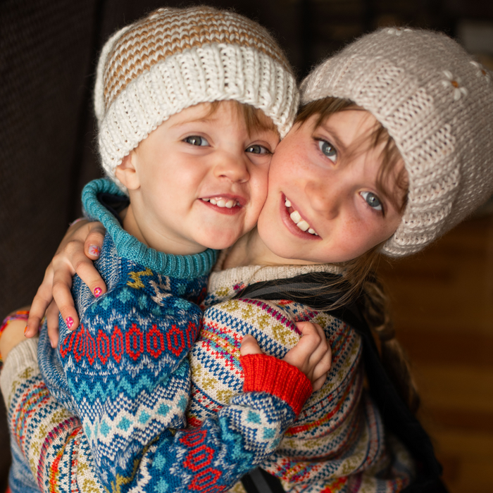 ACORN - FLOPSY BEANIE TAN & CREAM