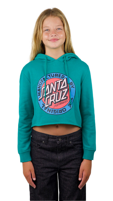 SANTA CRUZ - MFG RETRO DOT FRONT HOODIE GREEN