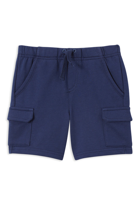 MILKY - FLEECE CARGO SHORT NAVY