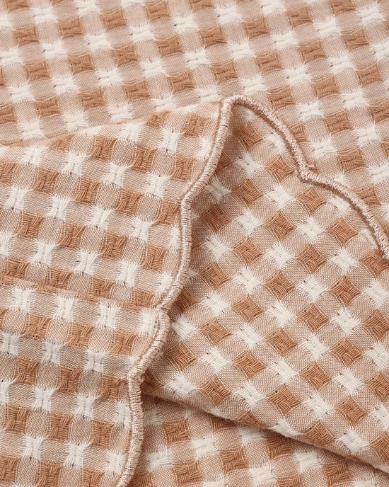 RYLEE + CRU - WIDE LEG PANT FAWN GINGHAM