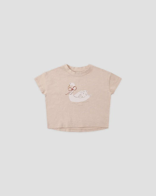 RYLEE + CRU - BOXY TEE SWAN BLUSH