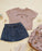 RYLEE + CRU - BOXY TEE DREAMER ROSEWOOD