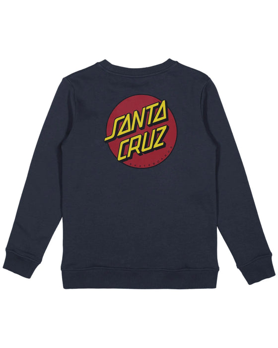 SANTA CRUZ - CLASSIC DOT CREW NECK SWEATER CHARCOAL