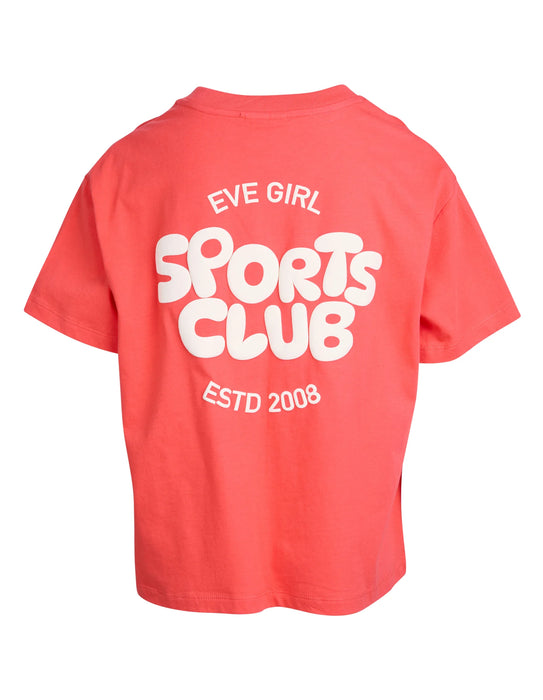EVE GIRL - SPORTS CLUB TEE RED